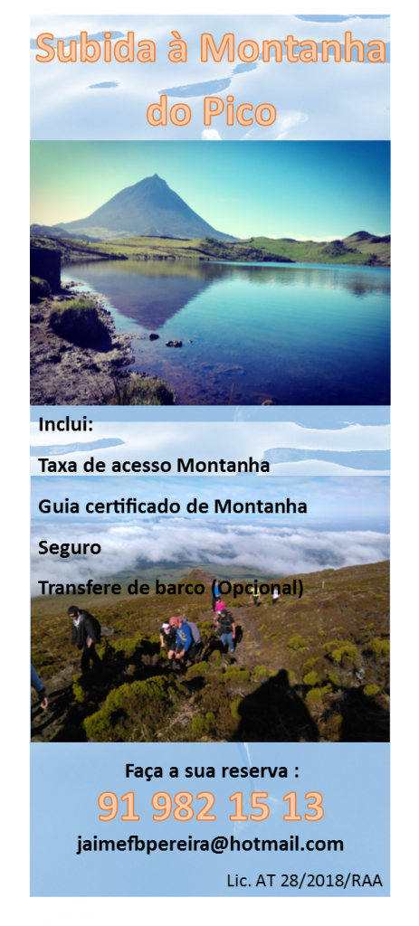 Flyer Subida à Montanha do Pico - Land Tours